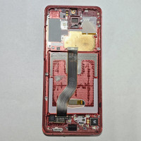 Рамка дисплея Samsung S20 Plus G985 красная уценка оригинал