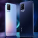 Крышка Vivo V21 V2066 синяя хорошее качество новая