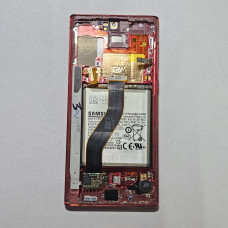 Рамка дисплея Samsung Note 10 N970 красная уценка оригинал