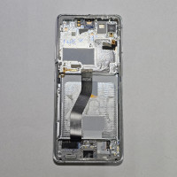 Рамка дисплея Samsung S21 Ultra G998 серебро оригинал уценка